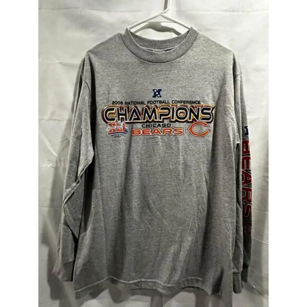 NFL Chicago Bears 2006 NFC North Champions Long Sleeve T-Shirt Size M - Picture 1 of 4